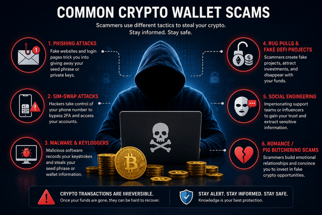 Common crypto wallet scams explained